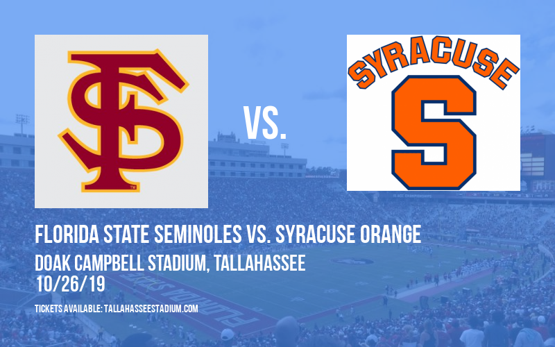 Florida State Seminoles vs. Syracuse Orange at Doak Campbell Stadium