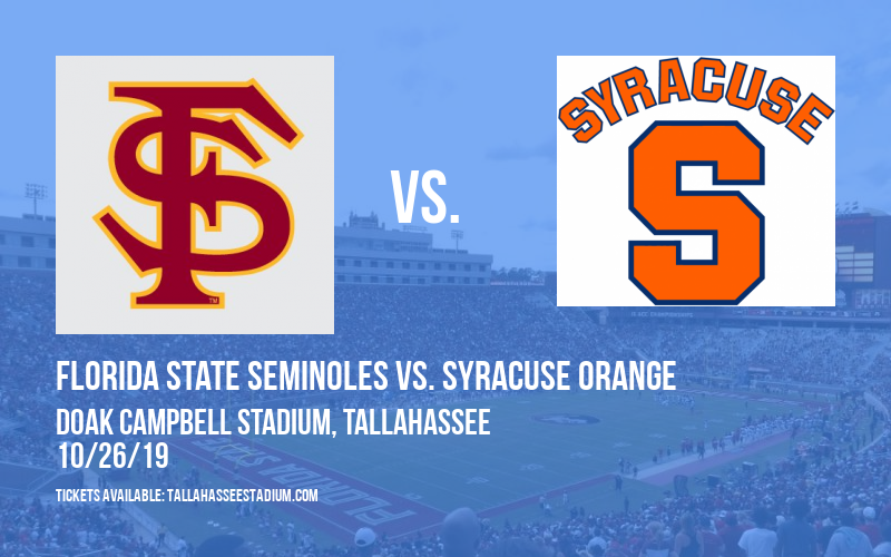 PARKING: Florida State Seminoles vs. Syracuse Orange at Doak Campbell Stadium