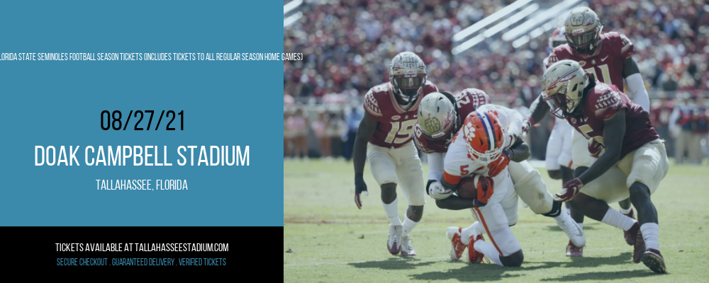 2021 Florida State Seminoles Football Season Tickets (Includes Tickets To All Regular Season Home Games) at Doak Campbell Stadium tickets 2021 Florida State Seminoles Football Season Tickets (Includes Tickets To All Regular Season Home Games) at Doak Campbell Stadium